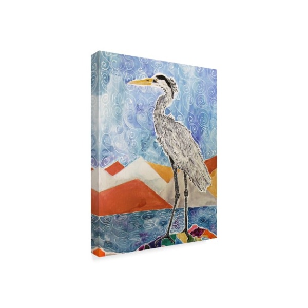 Lauren Moss 'Nouveau Heron' Canvas Art,18x24